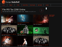Tablet Screenshot of europebasketball.net